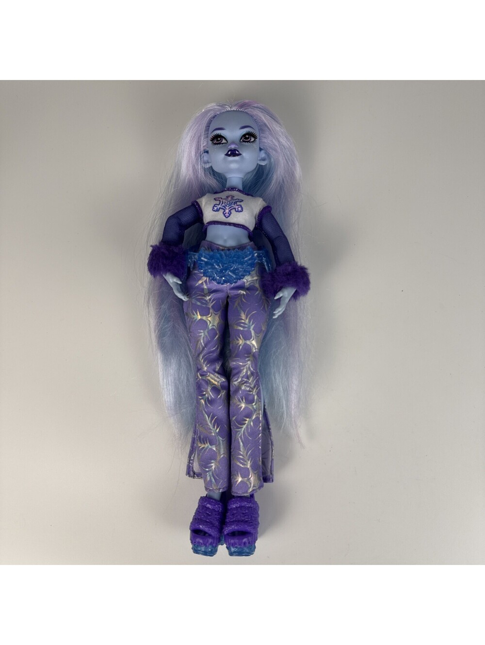 Mattel Monster High Abbey Bominable Doll G3 Scare-Adise Island Blue Body Loose
